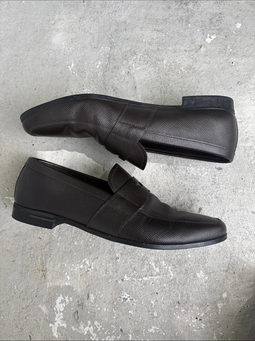 Prada Saffiano leather loafers